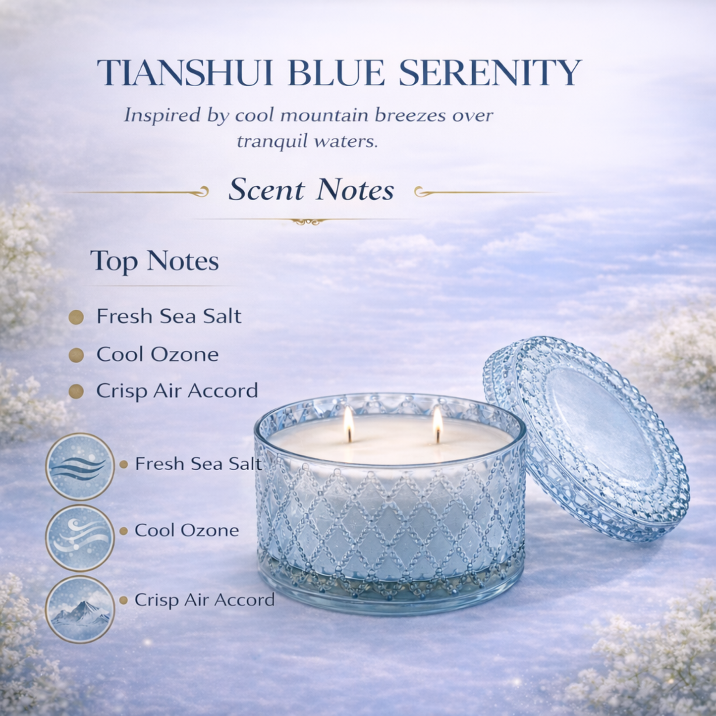 Sea Salt Scented Candle