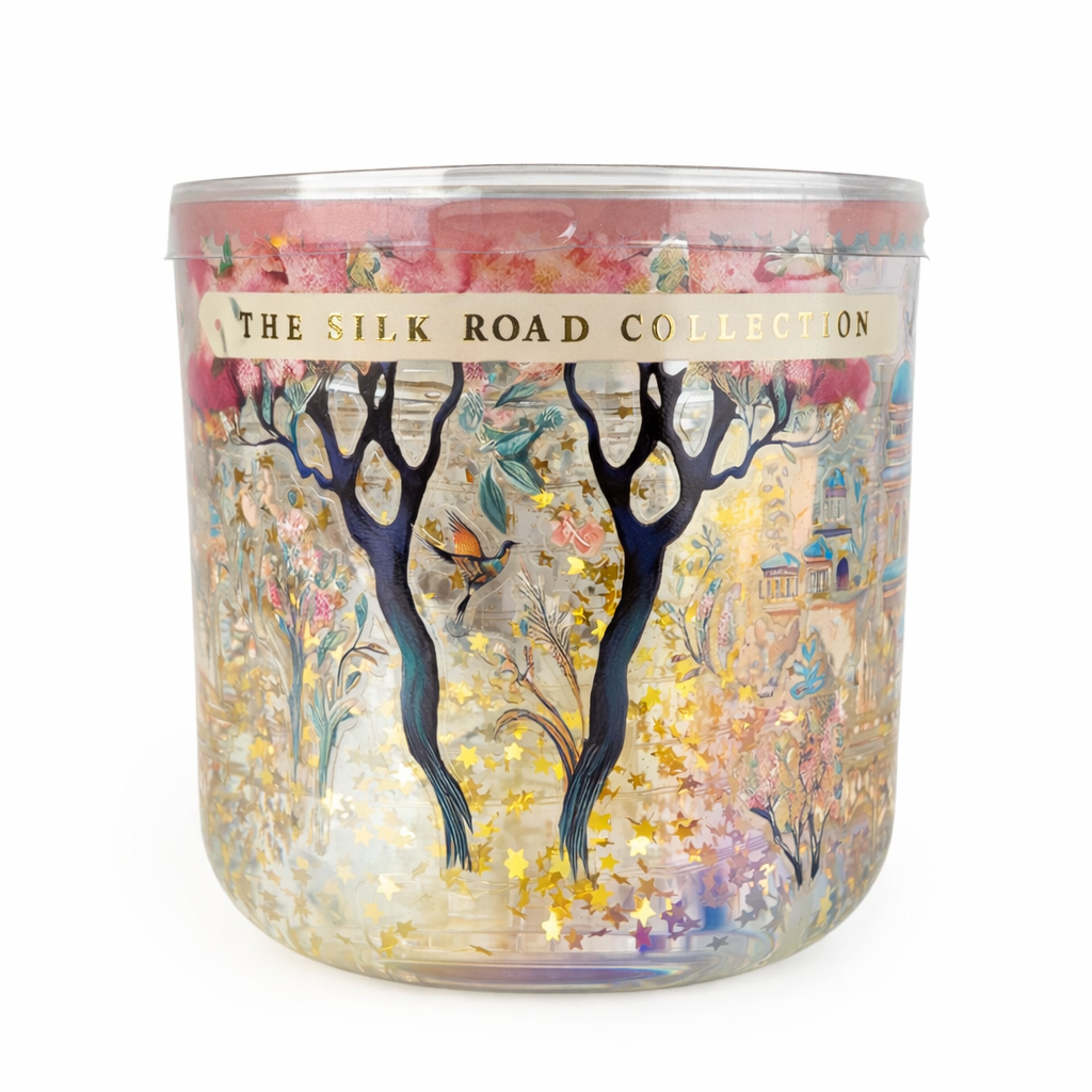 Illuminated Glass Candle – Pomegranate & Cassis