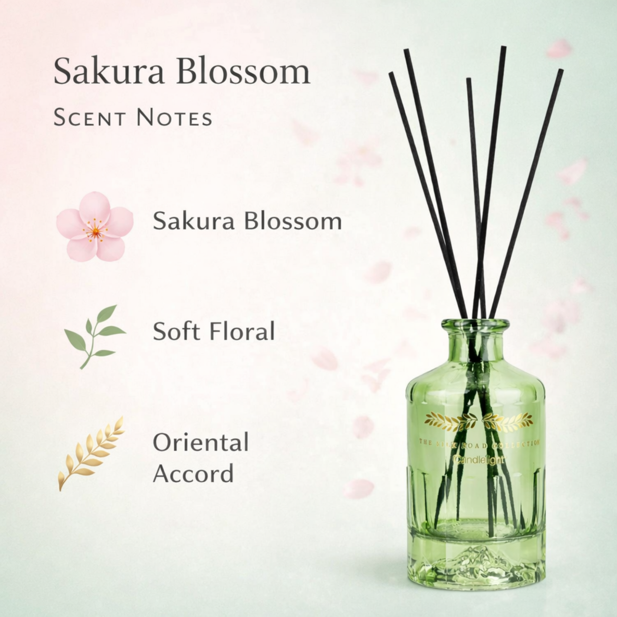 Luxury Cherry Blossom Scent Reed Diffuser