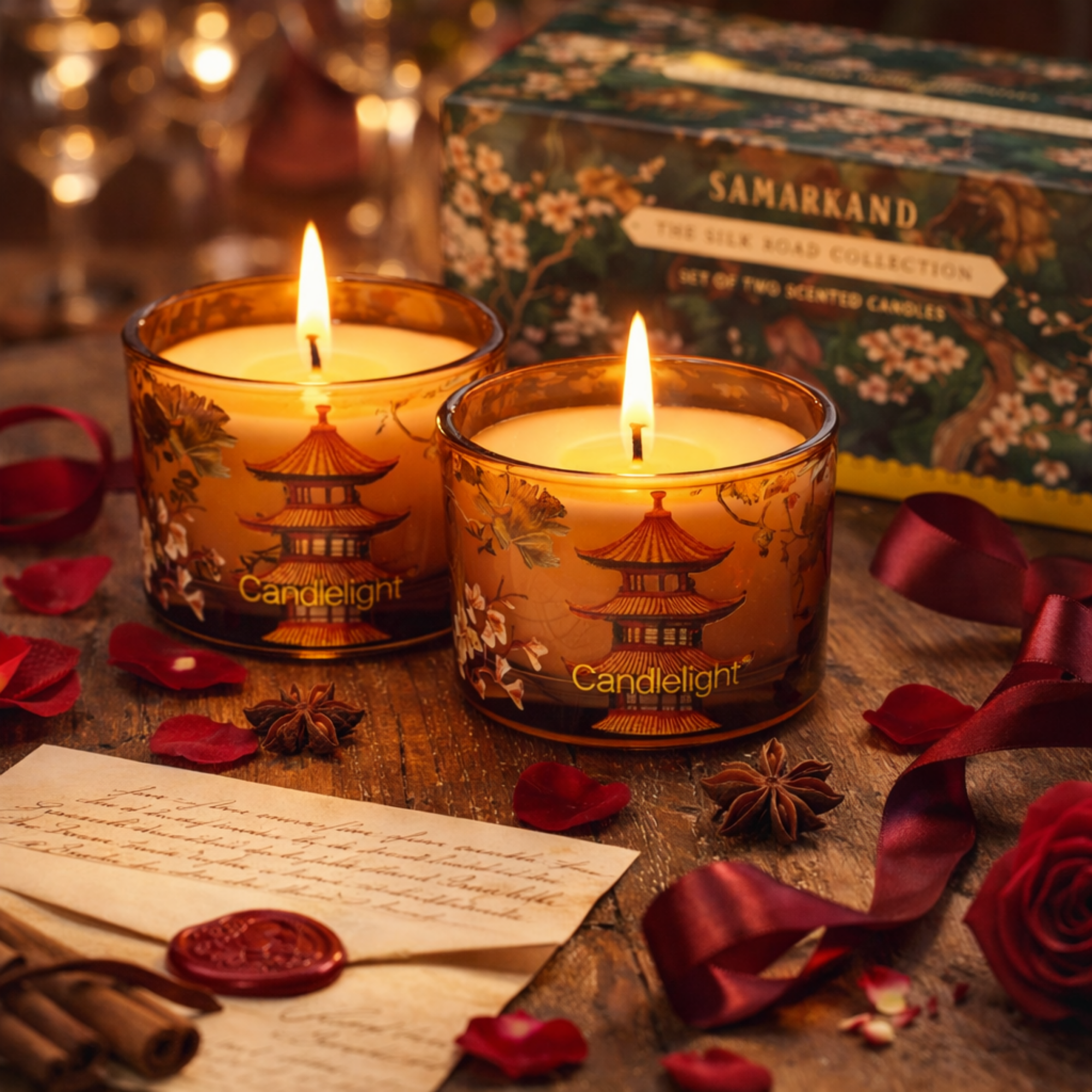 Moroccan Cinnamon Scented Candle Gift Set